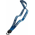 1/2" Smooth Nylon Lanyard w/ Plastic Clamshell and O-Ring